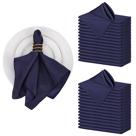 navy blue cloth dinner napkin.